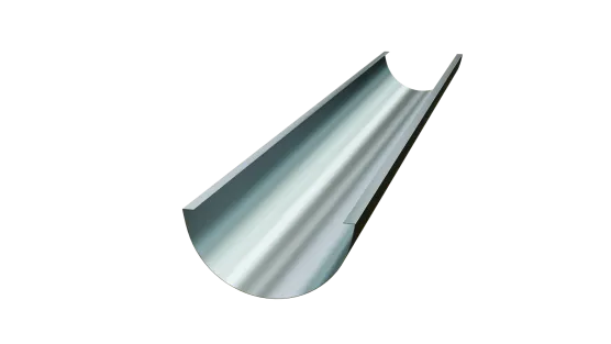 Желоб круглый (185, оцинкованный, 0,45, 1 250, 1 250)
