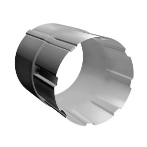 Соединитель трубы 100 мм металл Grand Line (RAL 9003 сигнальный белый) 150/100