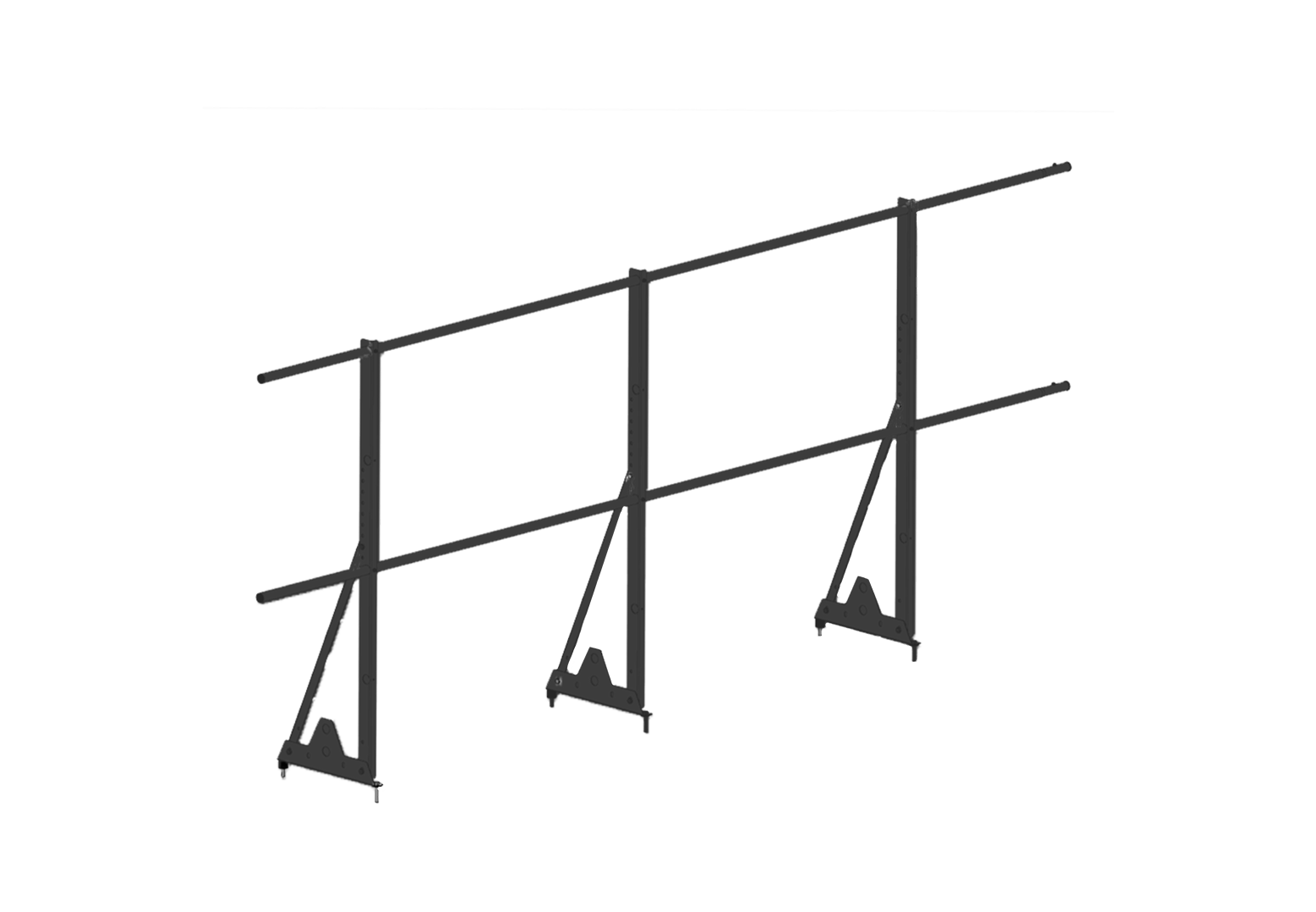Ограждение кровельное RoofSystems Econom 1200*3000мм 2 трубы 6 отверстий (RAL 7004 Сигнальный серый) недорого в интернет-магазине в г. Хабаровск