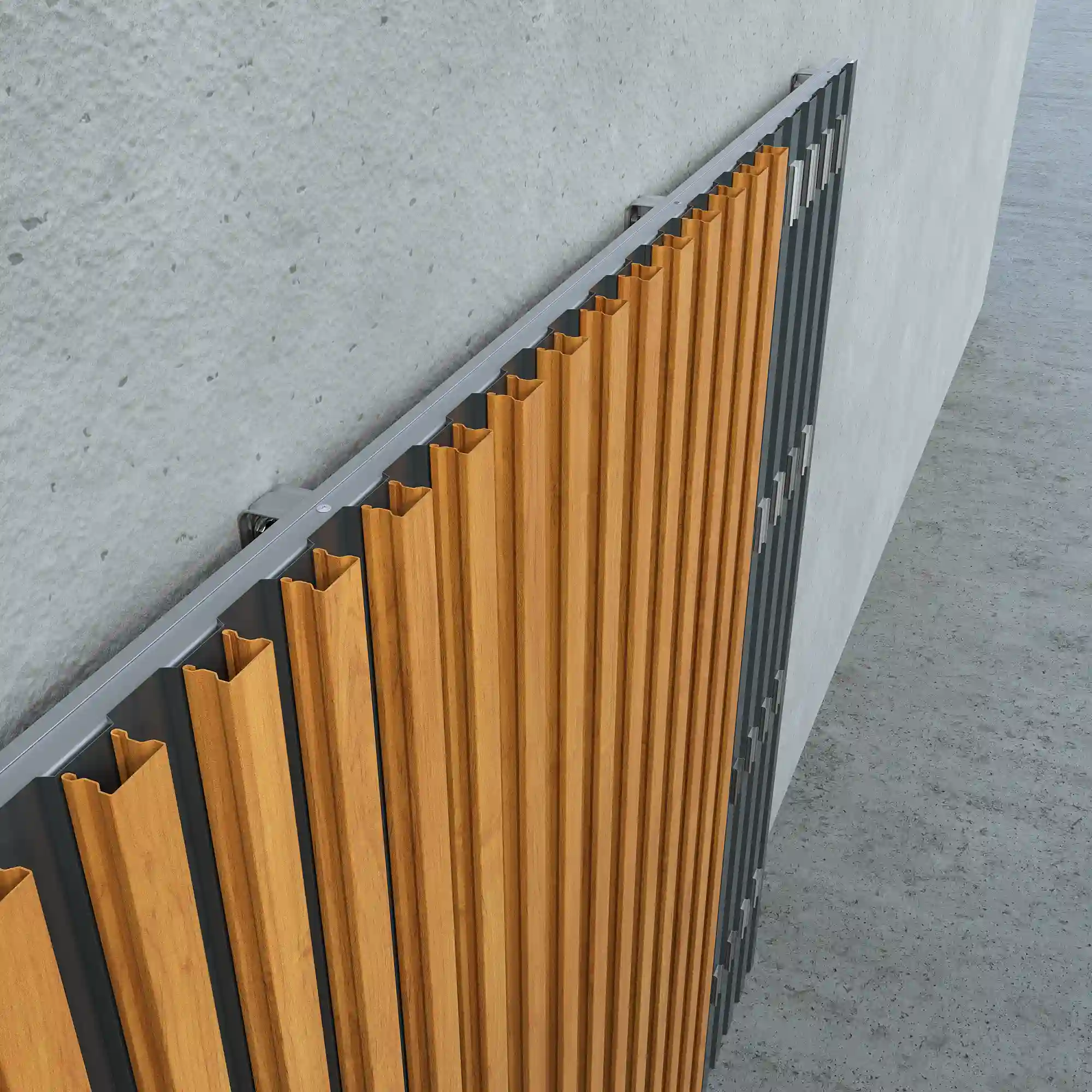 монтаж профиля декоративного по верхней гофре профнастила